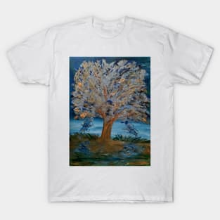 Botanical abstract landscape painting T-Shirt